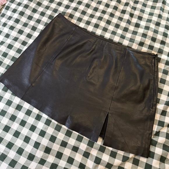 ⭐️ Reformation | Veda Margie Sheep Leather Mini Skirt - Picture 15 of 16